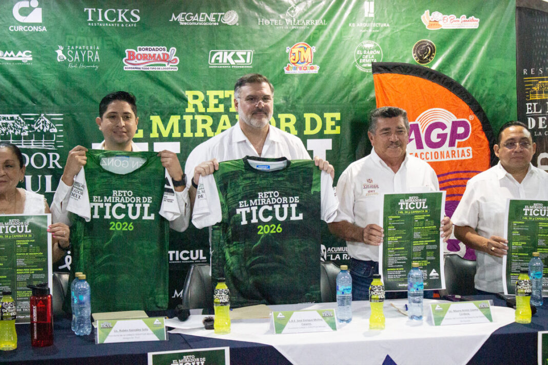 La Canaco Mérida presentan Reto El Mirador de Ticul 2026; esperan a 500 corredores y fuerte derrama económica