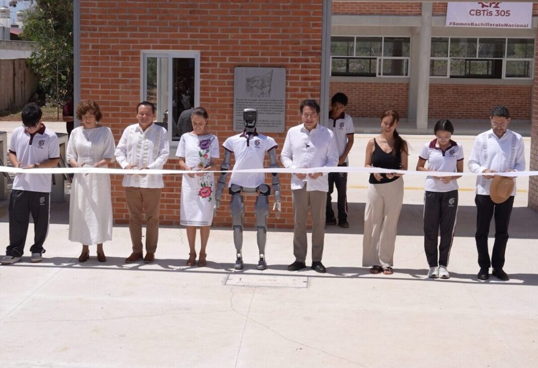 Claudia Sheinbaum Pardo y Joaquín Díaz Mena inauguran nuevo CBTIS en Ciudad Caucel con enfoque en tecnología e innovación