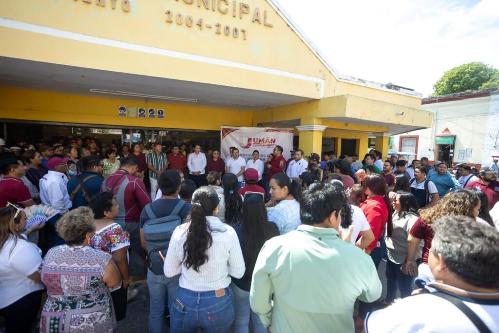 Después de más de 20 años, Kenia Walldina inicia rehabilitación del Mercado Municipal de Carnes de Umán