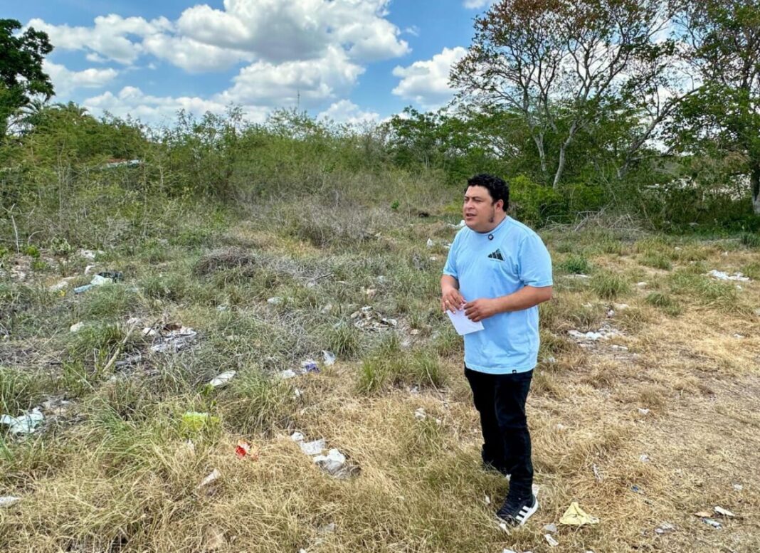 Edwin Bojórquez anuncia la construcción de nuevo parque infantil y deportivo en Tulipanes, Kanasín