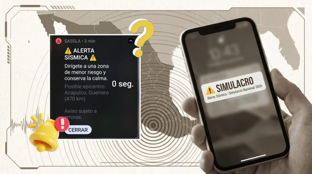 Simulacro Nacional 2026: fallas en alerta sísmica en celulares generan dudas entre la población