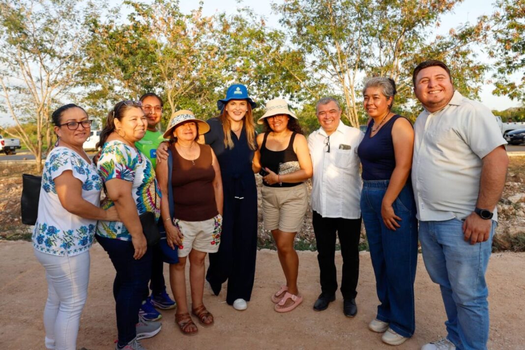 La alcaldesa Cecilia Patrón supervisa avances del nuevo corredor verde en Ciudad Caucel