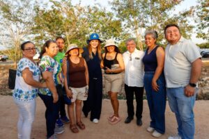 La alcaldesa Cecilia Patrón supervisa avances del nuevo corredor verde en Ciudad Caucel