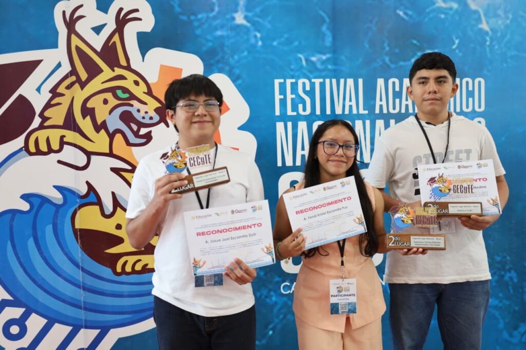 Talento estudiantil del Cecytey sobresale en Festival Académico Nacional 2026 / Gobierno de Yucatán
