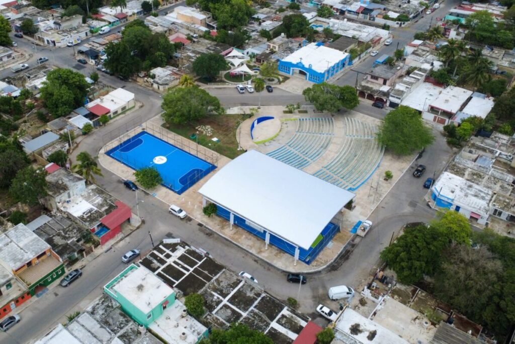 Inauguración de domo deportivo programa Mérida Enchula Cecilia Patrón 2026.