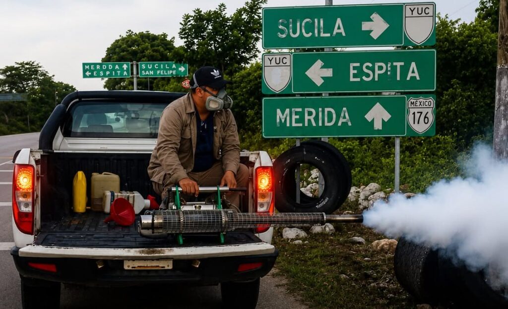 Yucatán reduce en 87.8% los casos de dengue gracias a estrategia integral de prevención y control / Servicios de Salud de Yucatán