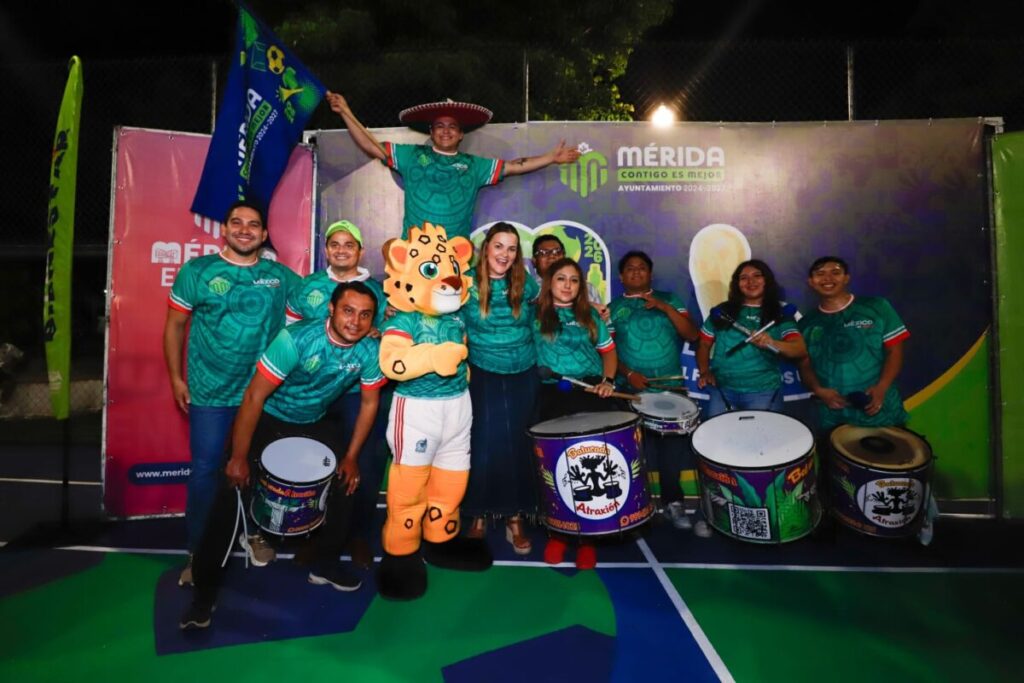 Estrenan la primera Cancha Mundialista en Álamos del Sur de Mérida