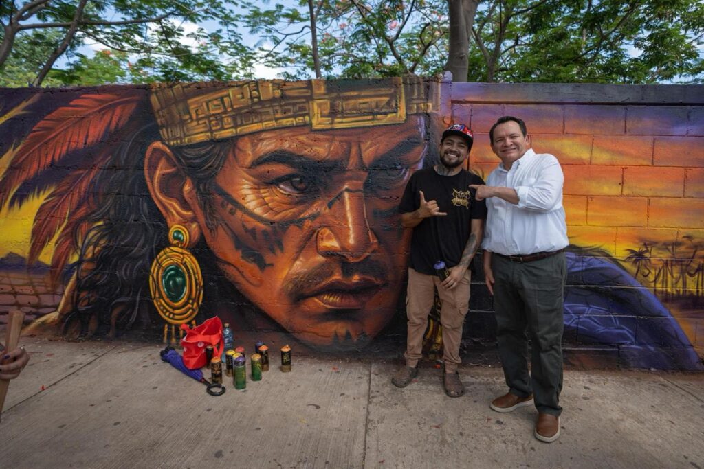 Yucatán: Con 240 metros de murales, Cepredey y artistas blindan a la juventud.