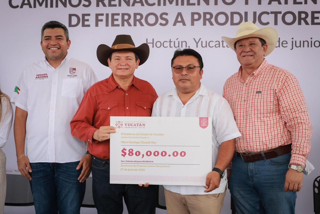 Renacimiento Maya cumple al campo yucateco con 116 mdp en ganadería, apicultura y caminos rurales