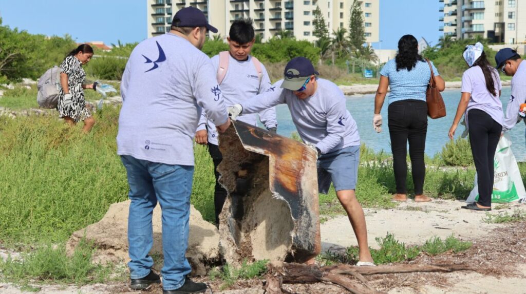 Comunidad y organizaciones unen esfuerzos para mantener limpias las playas de Progreso / Gobierno del Estado de Yucatán