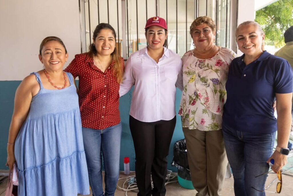 Municipio de Umán activa frentes de obra pública para blindar escuelas contra el sol y las lluvias.