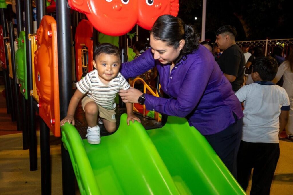 ¡Quedó de primera el Parque Infantil de Umán! La alcaldesa Kenia Walldina entrega renovado espacio público