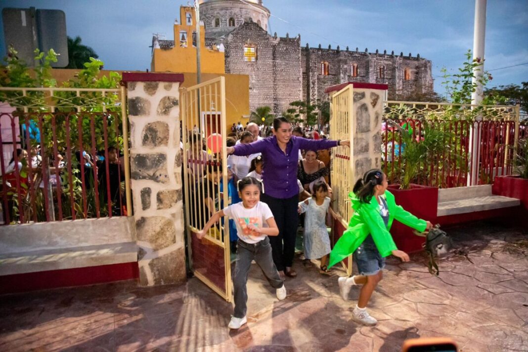 ¡Quedó de primera el Parque Infantil de Umán! La alcaldesa Kenia Walldina entrega renovado espacio público