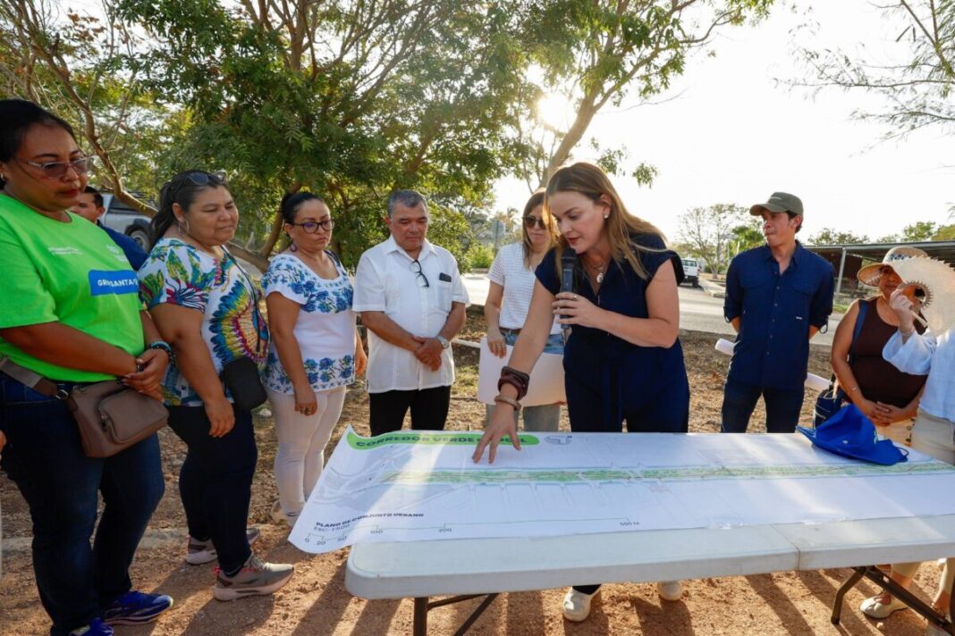 El corredor verde Ciudad Caucel-Gran Santa Fe llega a 90 por ciento de avance con 1.36 kilómetros de espacio público de conservación