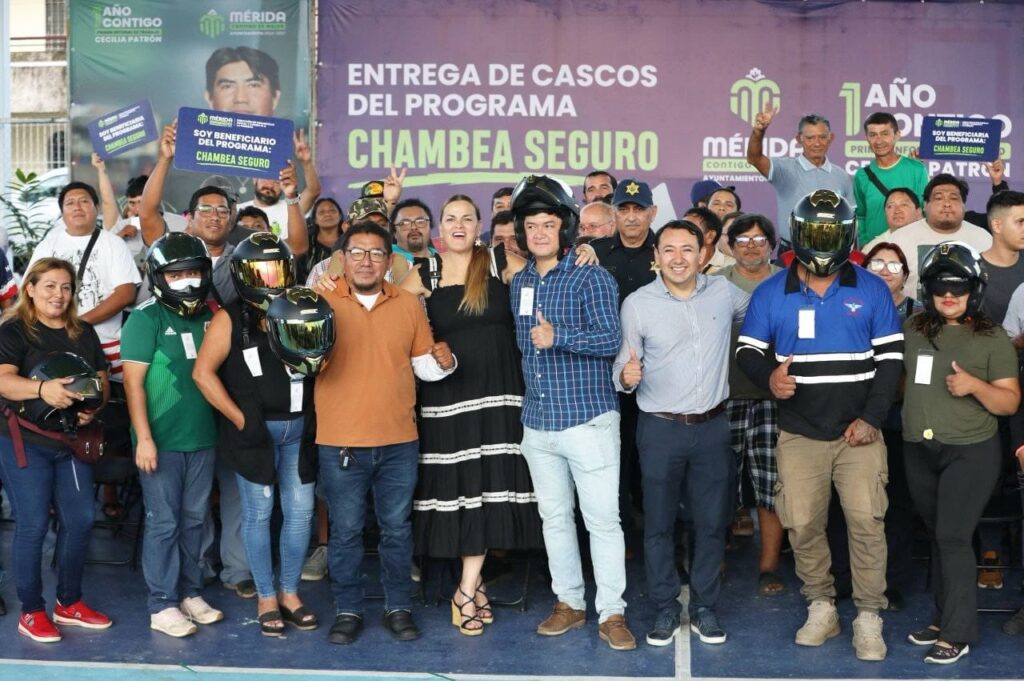 Mérida otorgará cascos certificados a quienes usan la motocicleta como herramienta de trabajo