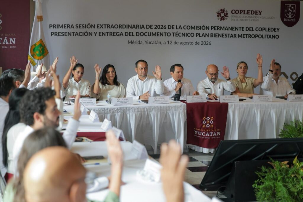 Presenta Gobernador el Plan Bienestar Metropolitano ante el Copledey y solicita el financiamiento para agua, seguridad y vialidades en Mérida