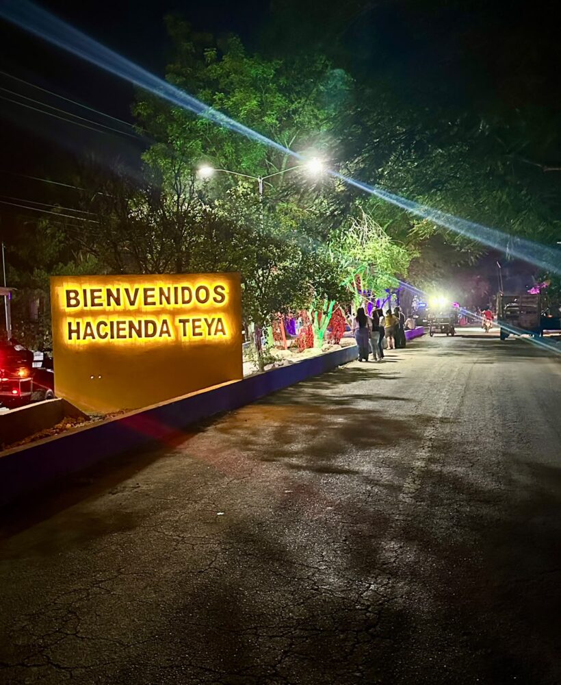 Teya estrena parque infantil con iluminación, juegos modernos y drenaje pluvial