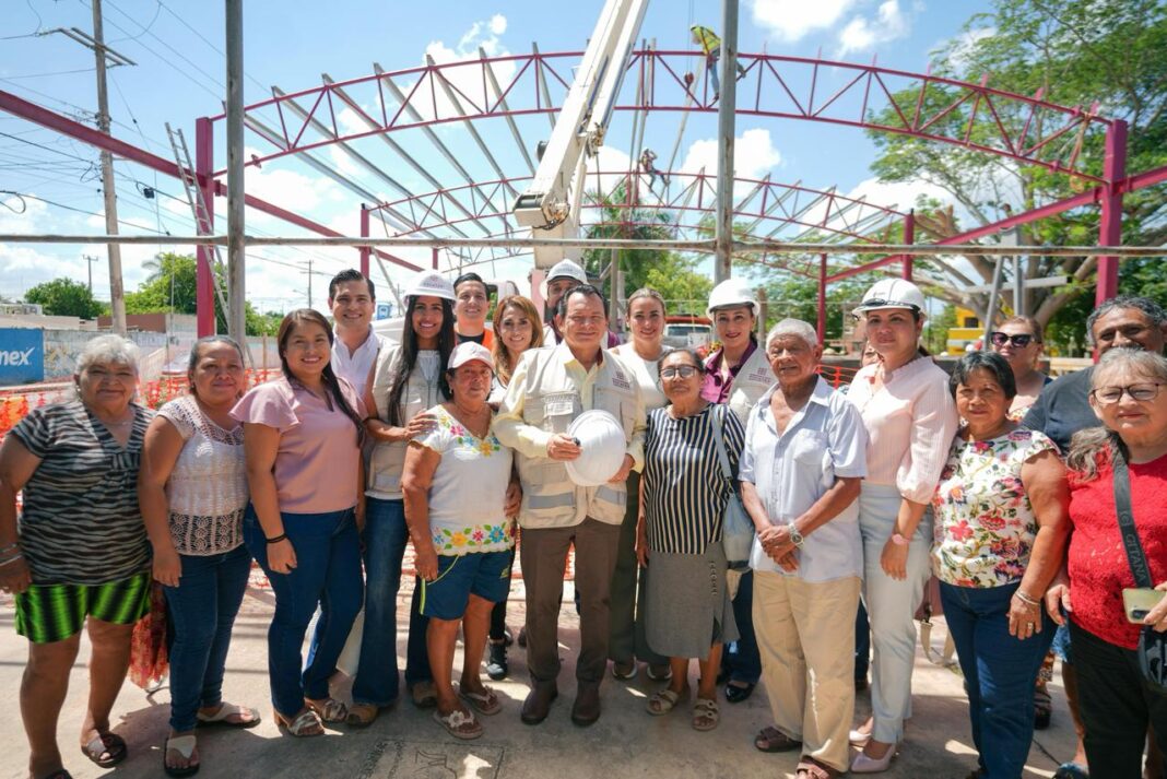 Renacimiento Maya lleva bienestar a familias de Mérida con la modernización de espacios públicos/ Joaquín Díaz Mena