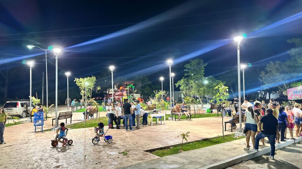 De terreno abandonado a espacio digno: renace el parque del fraccionamiento Vistana en Kanasín.