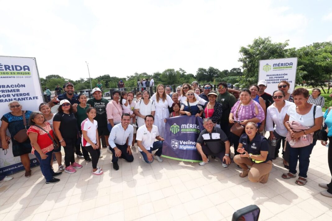 Inaugura Cecilia Patrón el primer corredor verde en su tipo en la historia de Mérida