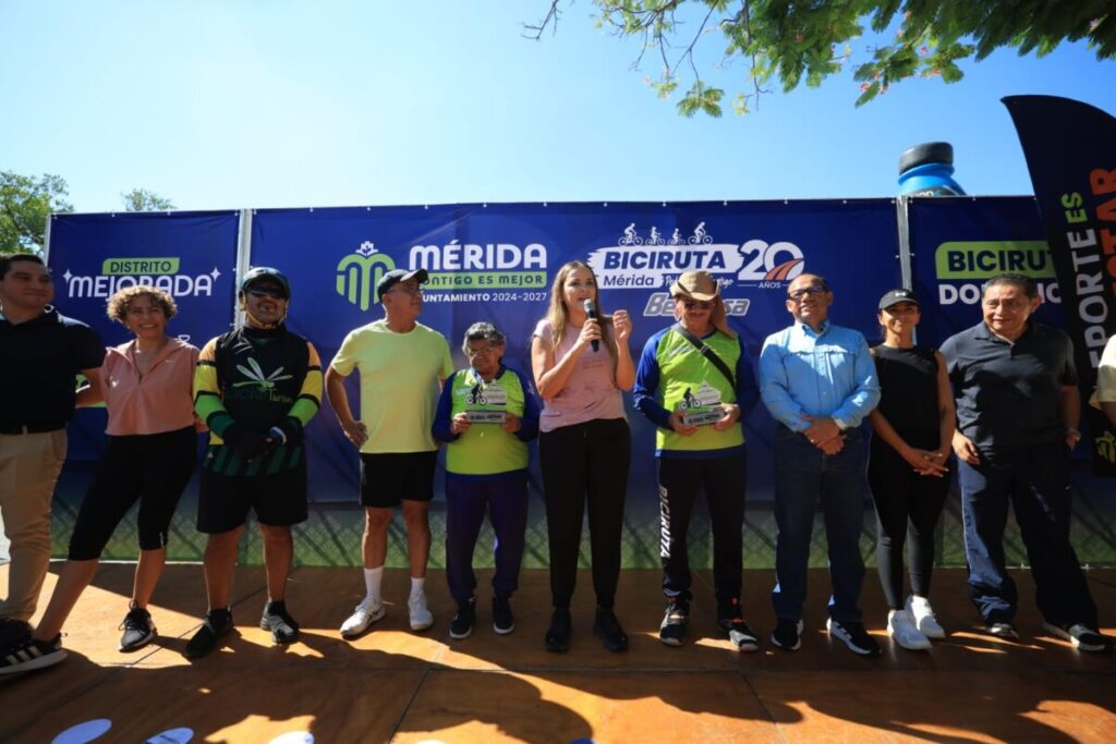 Cecilia Patrón celebra 20 años de la Bici-Ruta: un espacio de convivencia, movilidad y comunidad para las familias meridanas