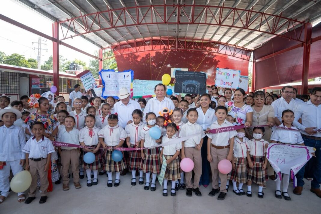 Sucilá: Renacimiento Maya invierte siete millones de pesos en infraestructura educativa digna en el municipio