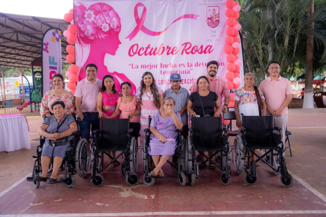 DIF Yucatán lleva la Agenda Rosa a Tzucacab: entrega prótesis mamarias