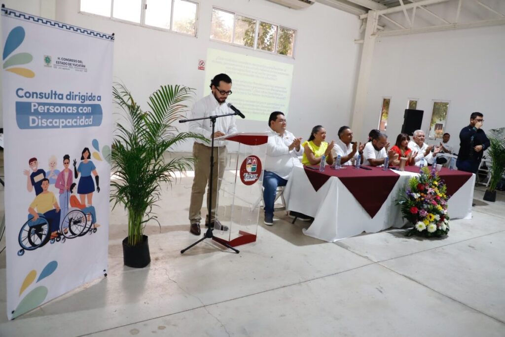 Congreso escucha en Tekax propuestas para fortalecer los derechos de las personas con discapacidad